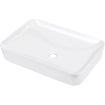 DEANTE lavabo da appoggio in ceramica 60x40 cm bianco lucido