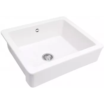 DEANTE lavello in ceramica stile country 1 vasca bianco 595x470x220 mm