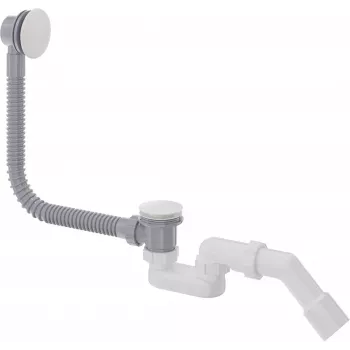 DEANTE Sifone vasca Click-Clack con finitura cromata e troppopieno flessibile