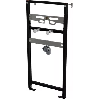 Telaio per orinatoio a incasso DEANTE - Serie SYSTEM, nero, larghezza 500 mm, regolabile in altezza 1150-1350 mm