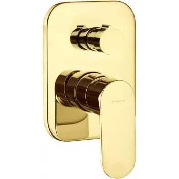 DEANTE Miscelatore doccia incasso con deviatore doccia, nero opaco, ottone, serie Arnika
