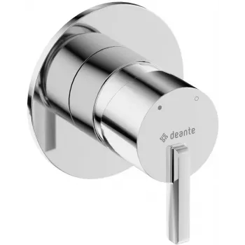 DEANTE rubinetteria doccia incasso senza deviatore, nero opaco, miscelatore monocomando, corpo in ottone, serie Arnika Nero