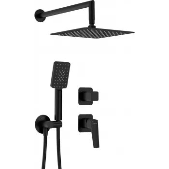 DEANTE Set doccia a incasso cromato 250x250mm soffione quadrato con doccetta