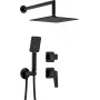 DEANTE Set doccia a incasso cromato 250x250mm soffione quadrato con doccetta
