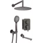 DEANTE set doccia incasso con bocca vasca - cromo, 3 vie