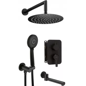 DEANTE Set doccia da incasso con bocca vasca - cromato - serie Arnika