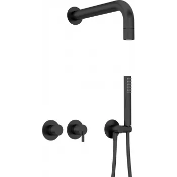 DEANTE Set doccia incasso con soffione - miscelatore orizzontale - cromo