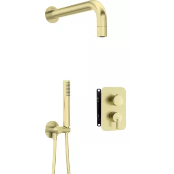 DEANTE set doccia a incasso con miscelatore BOX - soffione doccia cromato