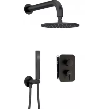 DEANTE Set doccia a incasso con scatola miscelatrice - Soffione, cromo, serie Arnika