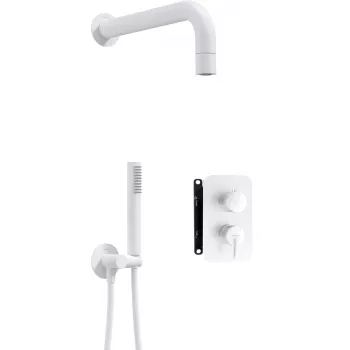 DEANTE set doccia da incasso con miscelatore BOX - con doccetta, cromo, soffione 250 mm