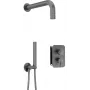 DEANTE Set doccia incasso con miscelatore BOX - con doccetta, cromato