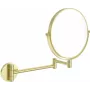 DEANTE specchio da trucco con braccio mobile – specchio da parete LED a doppia faccia con ingrandimento 1x/3x, rotazione 360°, protezione dagli schizzi IP44, finitura cromo lucido