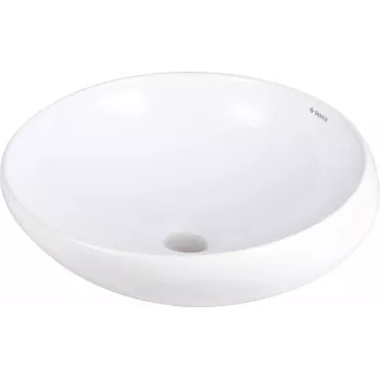 DEANTE Crea Lavabo in ceramica asimmetrico da appoggio bianco lucido