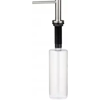 DEANTE dosatore per detersivo con portaspugna, 380 ml, nero