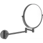 DEANTE Specchio cosmetico a doppia faccia con braccio regolabile - montaggio a parete, illuminazione LED, ingrandimento 1x/3x, cromato