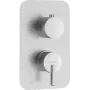 DEANTE Elemento esterno per miscelatore a incasso BOX - Cromo, rosetta quadrata, miscelatore monocomando, cartuccia in ceramica 35 mm