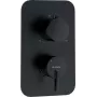 Deante Silia BXY_NQSM Elemento esterno per miscelatore da incasso BOX, Nero (nero)