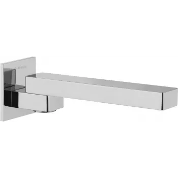 DEANTE Bocca di erogazione pieghevole per vasca e lavabo - 215 mm, cromo, a parete, rubinetto a due maniglie