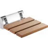 DEANTE Sedile da parete ribaltabile - Bianco/Argento, portata 130 kg