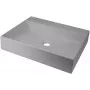 DEANTE Lavabo da appoggio in composito di granito con scolapiatti - 500x400 mm Graphite Black