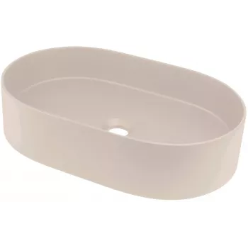 DEANTE lavabo in composito di granito con gocciolatoio - beige - 780x435 mm