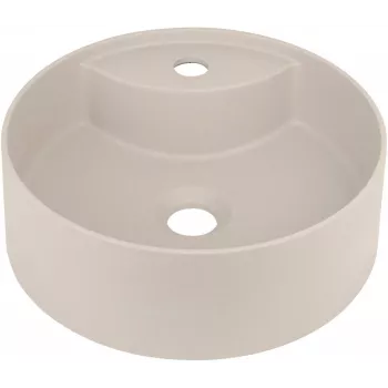 DEANTE Lavabo in composito di granito per montaggio da appoggio con foro rubinetto, Grafite