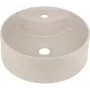 DEANTE Lavabo in composito di granito per montaggio da appoggio con foro rubinetto, Grafite