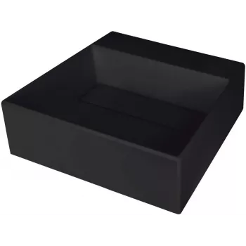 DEANTE Lavello in composito di granito a vasca singola con foro rubinetto - copertura, nero, larghezza minima mobile 45 cm