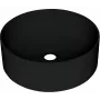 Lavabo da appoggio in granito DEANTE 780x435mm Nero a una vasca con scolapiatti