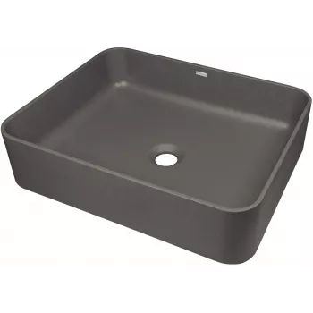 DEANTE lavabo in granito da appoggio nero 620x440mm