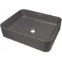 DEANTE lavabo in granito da appoggio nero 620x440mm