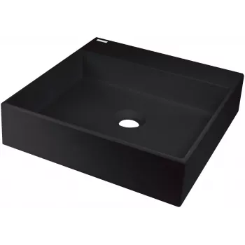 Lavabo in granito DEANTE per appoggio con foro rubinetto - 400x400 mm - beige