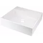 DEANTE Lavabo da appoggio in granito con foro rubinetto - 400x400 mm Black Onyx