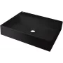 DEANTE lavabo da appoggio in granito con foro per rubinetto - 500x400 mm nero grafite