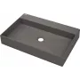 DEANTE lavabo da appoggio in granito con foro per rubinetto - 60x40 cm antracite