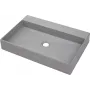 DEANTE lavabo da appoggio in granito con foro per rubinetto - 60x40 cm grafite