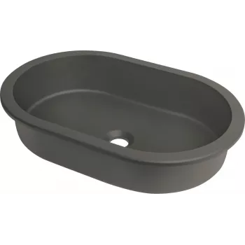 Lavabo da incasso e sottopiano DEANTE Granite grafite 500x440mm