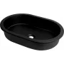 DEANTE Lavabo da incasso/sottopiano in granito Titanium Black 460x410 mm