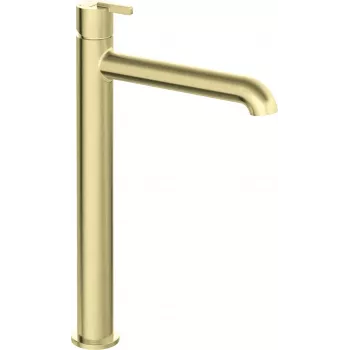 DEANTE Rubinetto lavabo con bocca alta cromo Arnika montaggio monocomando su piano