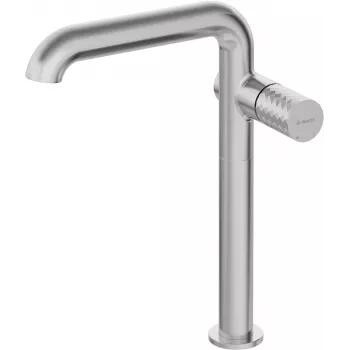 DEANTE rubinetto lavabo alto con bocca rettangolare, nero opaco, Arnika Nero