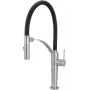 DEANTE rubinetto cucina con bocca flessibile – 2 tipi di getto, nero opaco