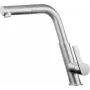 DEANTE Rubinetto da cucina con bocca estraibile, cromato, miscelatore monoleva, girevole 360°, ottone, serie Hiacynt