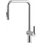 DEANTE miscelatore da cucina con doccetta estraibile, nero opaco, ottone, monocomando, orientabile 360°, altezza 377 mm