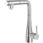 Rubinetto cucina DEANTE con attacco filtro acqua e bocca estraibile, cromo, 3-in-1 acqua calda/fredda/filtrata, miscelatore monocomando, orientabile 360°, corpo in ottone