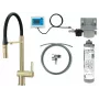 DEANTE Rubinetto cucina con set filtro acqua, Bocca flessibile, Nero Opaco