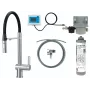 DEANTE Miscelatore cucina con set filtro acqua, bocca flessibile, nero opaco, 3 vie