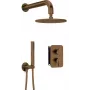 DEANTE Neo set doccia incasso con scatola miscelatrice e soffione - cromato, soffione pioggia 250x250mm, doccetta, miscelatore monocomando