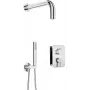 DEANTE Neo Nero Set doccia incasso con miscelatore BOX e doccetta, nero opaco, soffione 250 mm