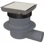 DEANTE Point Drain - Scarico doccia reversibile in acciaio inox 150x150mm