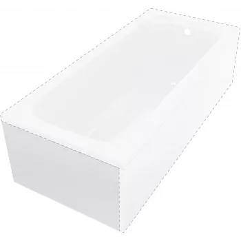 DEANTE Prizma Rivestimento per vasca da bagno 180 cm - lato corto bianco lucido